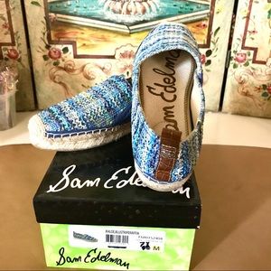 Sam Edelman Khloe Blue Stripe Raffia